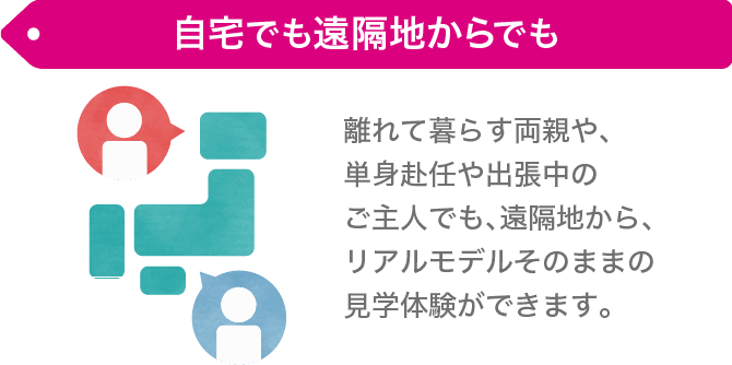 自宅でも遠隔地でも
