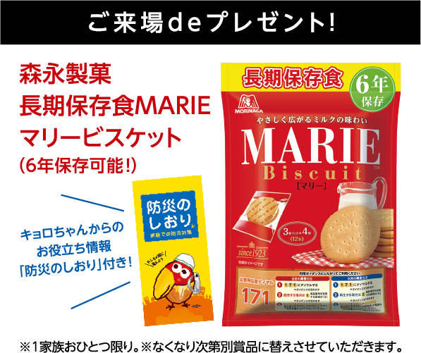 ご来場deプレゼント