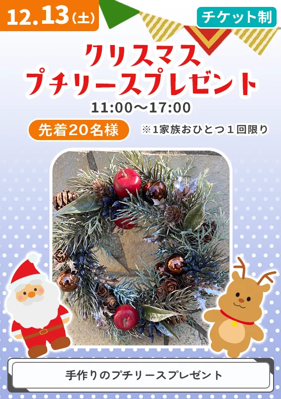 クリスマスプチリースプレゼント