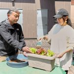 プランター菜園レクチャーの様子