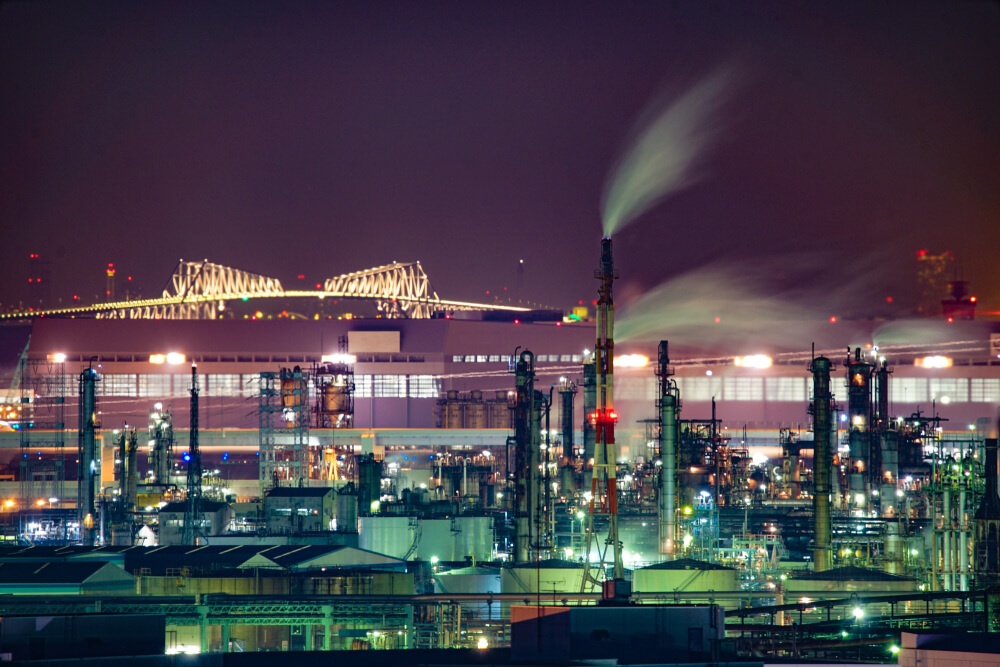 川崎地区の夜景