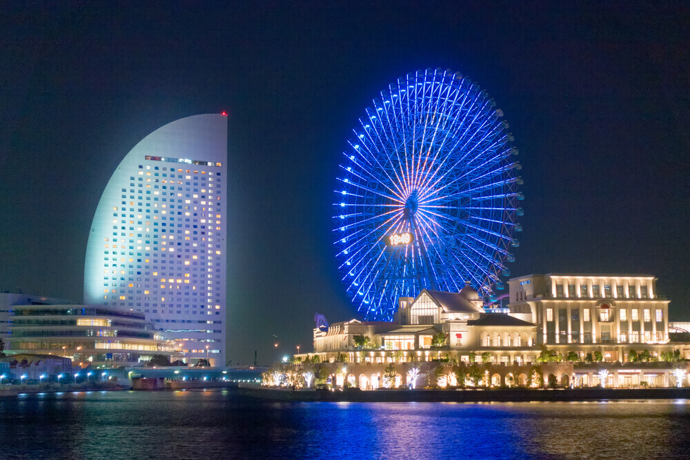 横浜みなとみらいの夜景