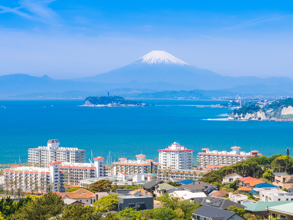 湘南の海と富士山