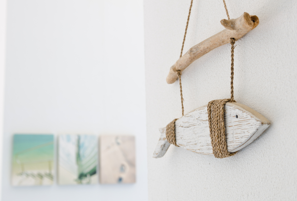 流木を使ったオブジェ